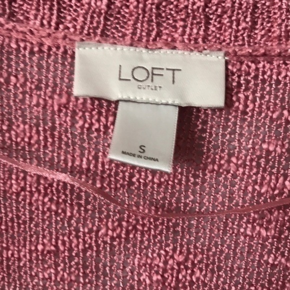 Loft pink open cardigan size Small, used - Picture 8 of 12